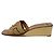 Hermès H-Motiv Keilabsatz-Sandalen aus Holz 36 Beige - Ansicht 2