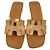 Hermès H-Motiv Keilabsatz-Sandalen aus Holz 36 Beige - Ansicht 3