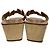 Hermès H-Motiv Keilabsatz-Sandalen aus Holz 36 Beige - Ansicht 6