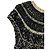 Chanel Icon Button Tweed Strickkleid Schwarz Weiß Beige Golden - Ansicht 4