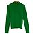 Autre Marque CABaN Rippstrick-Pullover mit Stehkragen aus Baumwolle und Kaschmir Grün