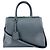 Fendi 2Jours Leather Medium Blau