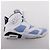 Autre Marque Sneakers Nike AIR JORDAN 6 RETRO Synthetic Bianco Blu chiaro - vista 7