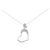 Autre Marque Collar de oro blanco Au750 y diamantes Plata