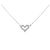Autre Marque Platin-Diamant-Halskette Silber