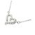 Autre Marque Platin-Diamant-Halskette Silber - Ansicht 4