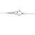 Autre Marque Platin-Diamant-Halskette Silber - Ansicht 5
