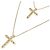 Autre Marque Au750 Kreuz Diamant Halskette Golden - Ansicht 4