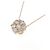Autre Marque Collana Au750 Fiore e Diamanti Rosa - vista 3