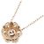 Autre Marque Collana Au750 Fiore e Diamanti Rosa - vista 4