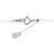Autre Marque Platin-Saphir-Halskette Pt900 Silber - Ansicht 5