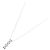 Autre Marque Au750 White Gold Diamond Necklace Silvery - view 2