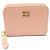Miu Miu 5MM268 Monedero de piel granulada Rosa