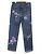 Pantalones de denim Gucci con bordados florales Azul - vista 2
