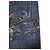 Pantalones de denim Gucci con bordados florales Azul - vista 9