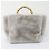 Autre Marque green label relaxing Bolso Tote de Pelo Sintético con Asas de Bambú 2way Castaño