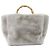 Autre Marque green label relaxing 2way Kunstpelz Tote Bag mit Bambusgriffen Braun