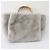 Autre Marque green label relaxing Bolso Tote de Pelo Sintético con Asas de Bambú 2way Castaño - vista 2