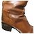 Autre Marque Botas largas de cuero Sartore Castaño - vista 12