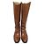 Autre Marque Botas largas de cuero Sartore Castaño - vista 5