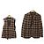 Autre Marque Casaco ajustado 2way Lardini em lã e mohair com padrão xadrez Marrom Bege Bordeaux