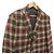 Autre Marque Casaco ajustado 2way Lardini em lã e mohair com padrão xadrez Marrom Bege Bordeaux - vista 6