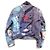 Giacca in denim di cotone Moschino Jeans Blu - vista 2