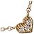 Autre Marque Collier 4℃ en or jaune K10 et diamants Doré