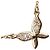 Autre Marque Collana agete Butterfly K10 Yellow Gold Diamond D'oro