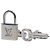 Louis Vuitton Boutons de Manchette Cadenas et Clé Silver 925 Cufflinks Argento - vista 2