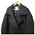 Autre Marque CLANE SHORT SHAGGY COCOON OVER COAT Abrigo de lana Negro - vista 4