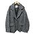 Autre Marque Cappotto CLANE MIX COLOR OVER COAT Nero