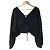 Autre Marque Giacca in maglia con volant MADE BY DINT Nero