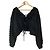 Autre Marque Giacca in maglia con volant MADE BY DINT Nero - vista 2