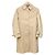 Mackintosh Rubberized Single Collar Coat Beige