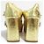 Décolleté Roger Vivier Trevivier con cristalli e tacco largo D'oro - vista 15
