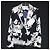 LEONARD FASHION Chaqueta entallada con estampado floral Azul Azul marino