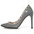 Décolleté Rockstud in vernice Valentino Garavani Marrone - vista 2