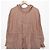 Autre Marque Manteau de printemps long à capuche et fronces NOBLE Rose - vue 3