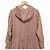 Autre Marque Manteau de printemps long à capuche et fronces NOBLE Rose - vue 6
