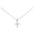 Autre Marque Diamantenhalskette Pt900 Pt850 Silber
