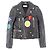 Yves Saint Laurent Giacca in pelle di vacchetta Saint Laurent Paris Nero
