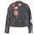 Yves Saint Laurent Giacca in pelle di vacchetta Saint Laurent Paris Nero - vista 2