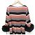 Autre Marque Vestido de pele com mangas bordadas GRACE CONTINENTAL Rosa - vista 13