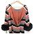 Autre Marque Vestido de pele com mangas bordadas GRACE CONTINENTAL Rosa - vista 14