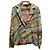 LEONARD taillierter Jacke mit Seidendruck Mehrfarben