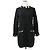 Vestido de cashmere Chanel Coco Mark Preto