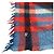 Autre Marque 45R Indischer Merino-Kaschmir-Stola mit großem Tartan Blau - Ansicht 3
