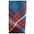 Autre Marque 45R Indischer Merino-Kaschmir-Stola mit großem Tartan Blau - Ansicht 5
