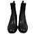 Fendi Calligraphy Leder- Stiefeletten Schwarz - Ansicht 3
